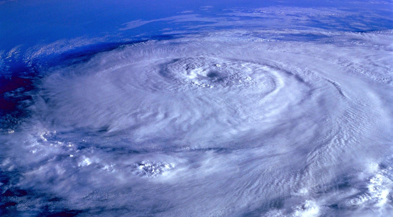 hurricane seen from space