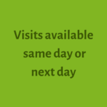 Visits available same day or next day